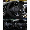 thumbnail image 2 of 15inch Ice Car Auto Silk Steering Wheel Cover Universal Anti-slip Wheel Protector, 2 of 12