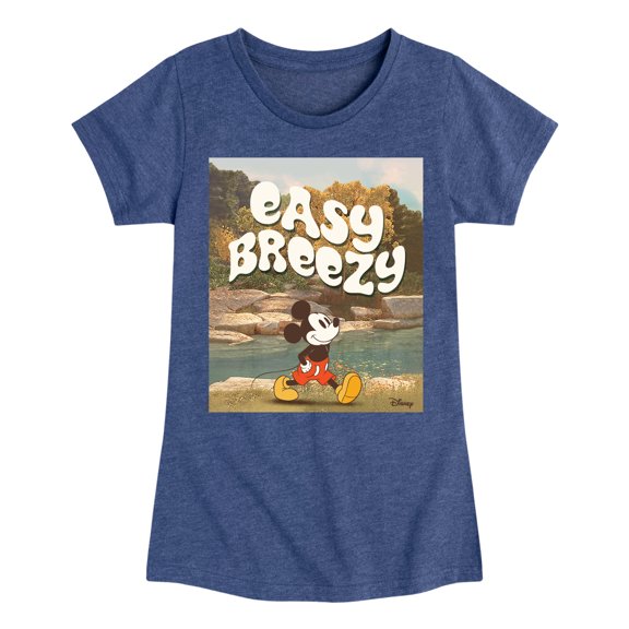 Disney - Easy Breezy - Toddler & Youth Girls Short Sleeve Graphic T-Shirt