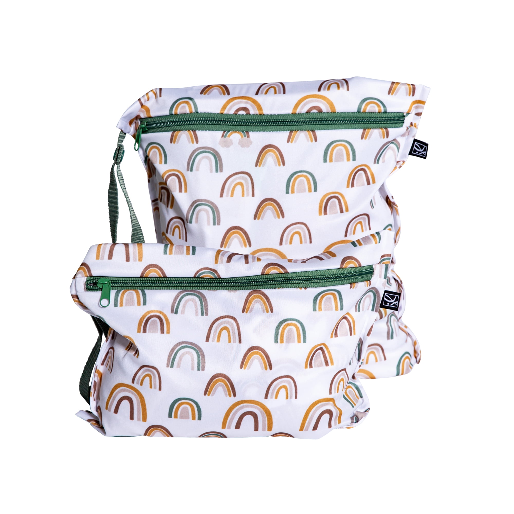 J.L. Childress Wet-to-Go Portable Wet and Dry Bags - Waterproof and Leakproof - Spice Rainbow