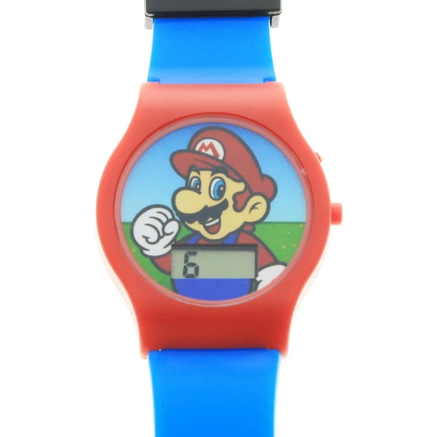Kidplay Products Nintendo Super Mario Boys LCD Wrist Watch Digital