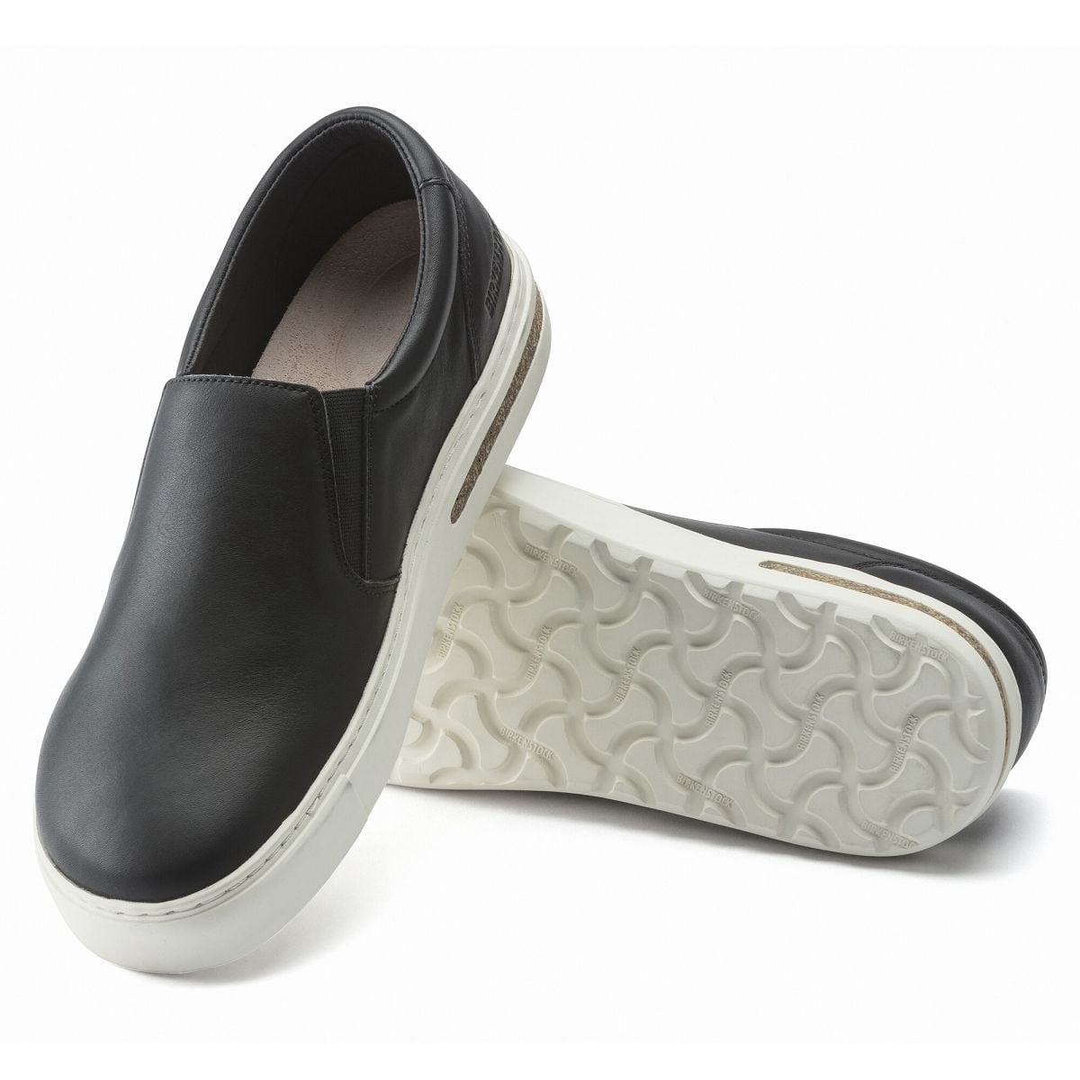 BIRKENSTOCK Oswego Slip-On Black Leather Shoe Narrow Width 1021326