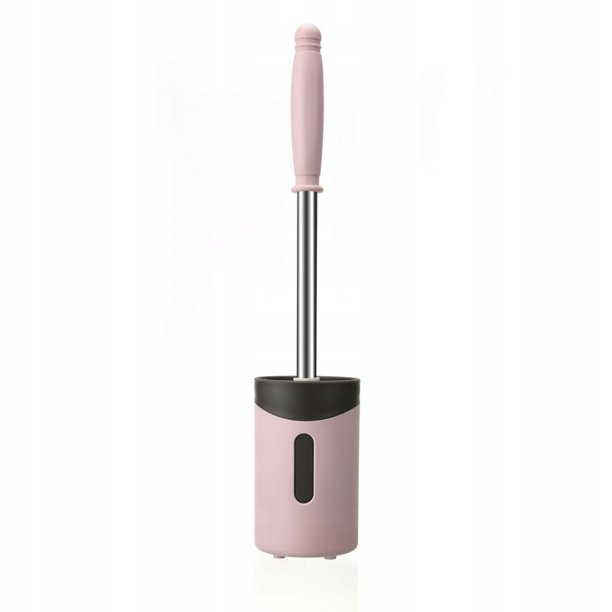 Escobilla de ba?o Colgar accesorios de ba?o Escobilla de ba?o Sin callejones sin salida Lavar Escobilla de ba?o Colgar en la pared Rosa =