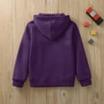 thumbnail image 4 of XXWXYD Kids Pullover Sweatshirt Jacket Solid Color Zippered Casual Outerwear for Boys Girls | Middle Large Children & Teenagers Coats, 4 of 8
