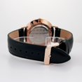 thumbnail image 3 of Alfred Sung Metropolitan Date Black Dial Black Leather strap watch, 3 of 4