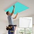 thumbnail image 4 of Turquoise Magnetic Fluorescent Light Covers for Ceiling Lights 2 x 4 Feet, Modern Pure Turquoise Office Classroom Kitchen Drop Ceiling Light Covers Lighting Filters Shade Panel 1 Pack, 4 of 9