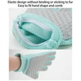 thumbnail image 4 of Harlier Upgrade Pet Grooming Gloves, Cat Brushes for Gentle Shedding, Efficient Pets Hair Remover Mittens, Dog Washing Gloves for Long and Short Hair Dogs & Cats & Horses - 1 Pair (Blue), 4 of 9