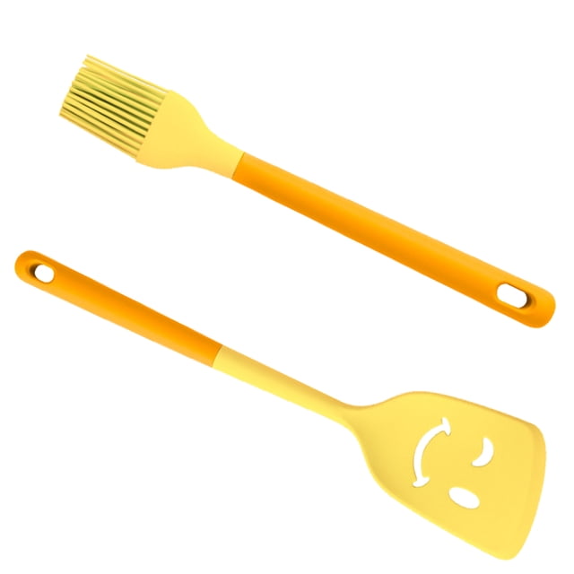 Espátula de silicona para el hogar, sartén antiadherente, espátula de cocina de calidad alimentaria, cuchara, juego de utensilios de cocina de alta temperatura
