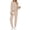 Beige, variant on Two Piece Sets for Women Lounge Sets Casual Long Sleeve Tops and Long Pants Vacation Travel Fall Outfits Pajama Sets