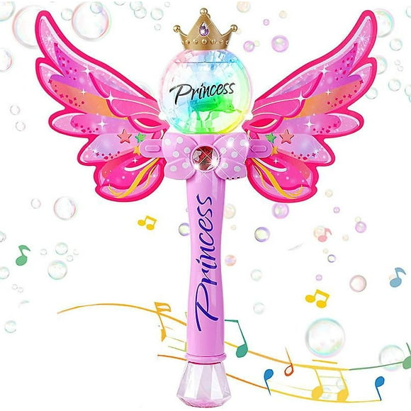 Machine Magic Fairy Bags Baguette, Children's soap bubbles, Pistol toy bubbles with music and lights, Portable bubble bubble games for girls