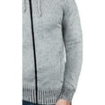 thumbnail image 5 of X RAY JEANS Mens Hooded Full-Zip Sweater Jacket with Shoulder Patch, Ecru, S, 5 of 5