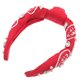 thumbnail image 2 of KAKOWELY Diadema para mujer, diadema de fútbol con nudo de cuentas, diadema ancha anudada, 2 of 4