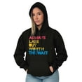 thumbnail image 4 of Worth The Wait But Always Late Ombre Hoodie Sweatshirt Women Men Brisco Brands S, 4 of 5