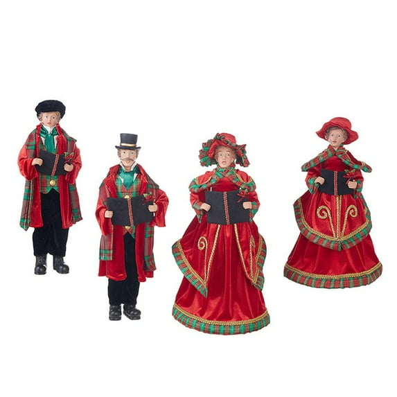 Raz Imports Home for The Holidays 18" Carolers, Set of 4