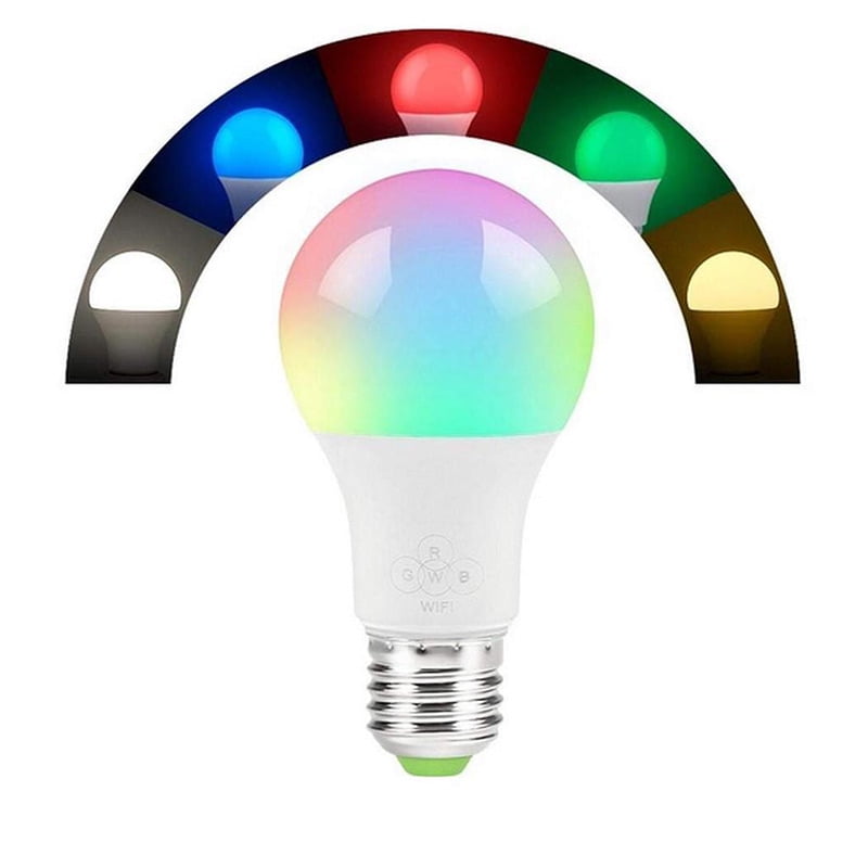 4.5W/6.5W/10W E27 Smart Light Bulb Multicolor Wifi Remote Lamp Alexa Echo Google 
