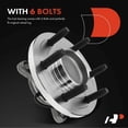 thumbnail image 3 of A-Premium Pair [2] Front Wheel Bearing Hub Assembly Compatible with Ford F-150 F150 Expedition Navigator 2011 2012 2013 2014 RWD w/ABS 6-Lug, 3 of 8