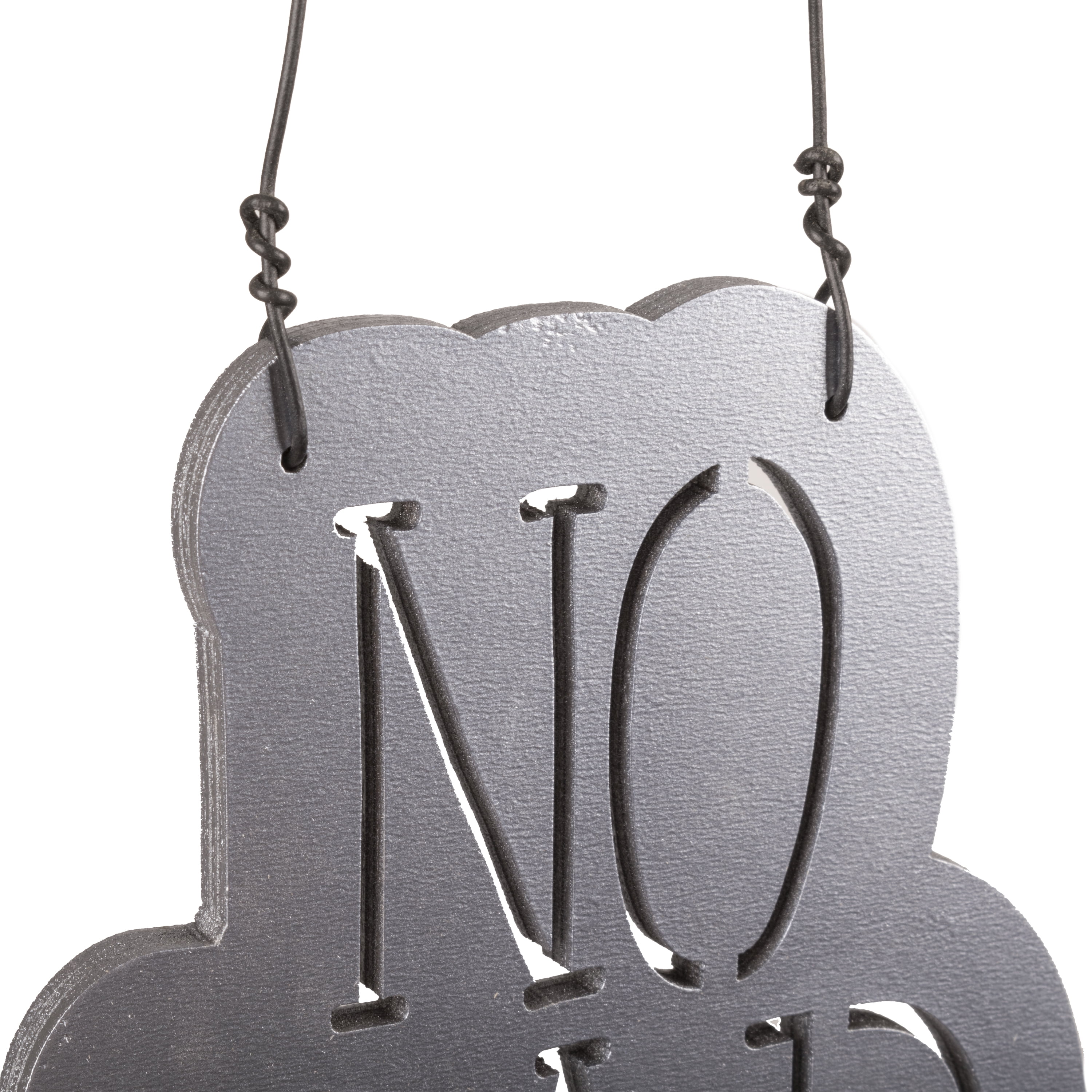 New View 4x6 No Bad Days Sentiment Hanging Wall Décor with Twine Hanger, Metallic Blue