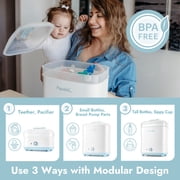 Papablic 11 Bottle Capacity Baby Bottle Electric Steam Sterilizer and Dryer Machine, Best Gift