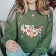 thumbnail image 6 of 4th of July Sweatshirt for Women - USA Map Bible Verse Patriotic Christian Pullover - Faith Graphic Independence Day Shirt, 6 of 7