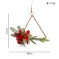 thumbnail image 1 of Xiao Hua 1 pieza de adornos navideños de piña hechos a mano nuevos: accesorios de decoración para el hogar para un ambiente navideño, D, 1 of 4