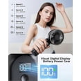 thumbnail image 5 of Portable Handheld Fan, 4000mAh, 180 Adjustable, 6 Speed Wind, Display Electricity in Real Time, USB Rechargeable Foldable Personal Fan, 5 of 5
