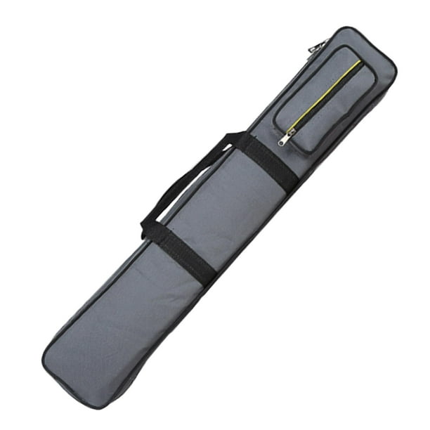 Estuche para tacos de billar, ligero y con correas ajustables para el hombro. Gris