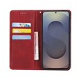 thumbnail image 2 of For Samsung Galaxy S25 Ultra Case Wallet Calf Texture Leather Phone Cover with Hidden Magnetic Closu, 2 of 5