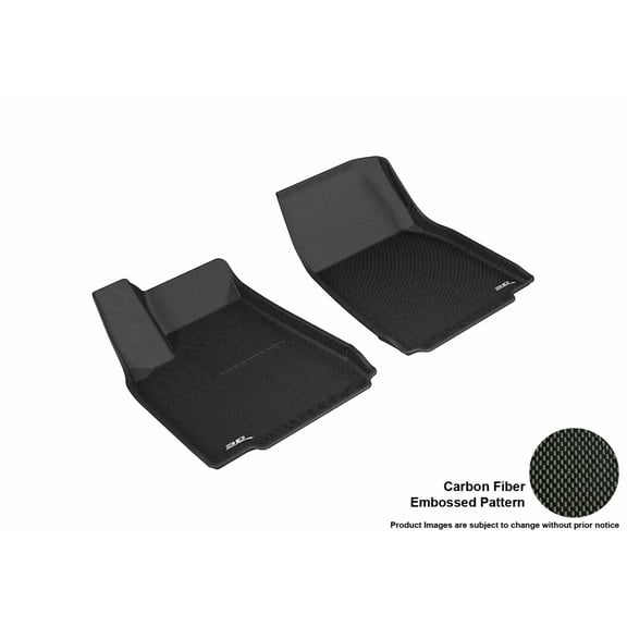 3D MAXpider Custom Fit Kagu Floor Mat (Black) Compatible with Tesla Model X 2016-2021 – R1