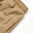 thumbnail image 5 of Men's Cargo Pants Straight Leg Casual Work Multi Pocket Utility Pants Khaki XXXXL, 5 of 6
