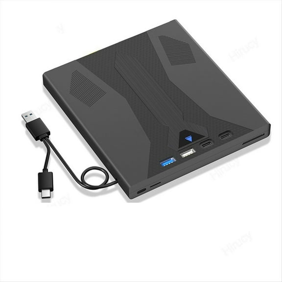 New Arrivals External Blu Ray Drive Burner, Support 100G Disc USB 3.0 and Type-C DVD/CD/BD Player,3D Optical Bluray for Laptop