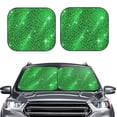 thumbnail image 2 of Sikiie Shiny round green sequins Print Foldable Car Windshield Sun Visor, Car Window Sunshade Suitable for Sedan, SUV and Truck Car Accessories-Medium, 2 of 6
