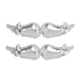 thumbnail image 4 of Unique Bargains 1 Pair Shoelace Charms Rhinestone Wings Fashion Shoe Accessories Silver Tone, 4 of 5