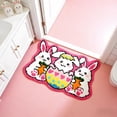 thumbnail image 5 of Easter Bunny Doormat, Super Soft Non-Slip Easter Rug for Front Door, Porch, Kitchen, Bathroom, 50x80 cm Colorful Spring Welcome Mat Indoor Outdoor, 5 of 7