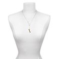 thumbnail image 3 of Delight Jewelry Goldtone Crystal Script ''Dream'' Silver tone Elegant Infinity Lariat Necklace, 3 of 4