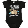 thumbnail image 3 of Inktastic My Great Grandpa Loves Me with Sloth and Hearts Boys or Girls Baby Bodysuit, 3 of 5
