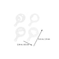 thumbnail image 2 of 80 Pcs Plastic Painting Templates Cake Stencils Coffee Templates (White), 2 of 9