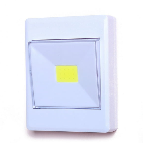 Masteelf COB LED Wall Light Wireless Room Shed Light Battery Operated(White)