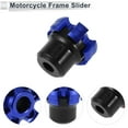 thumbnail image 5 of 13.5mm Motorcycle Slider Frame Aluminum Alloy Wheel Fairing Protection Crash Pad Protector Guard 53mm 48mm Screws Hex Key Blue 1 Set, 5 of 7