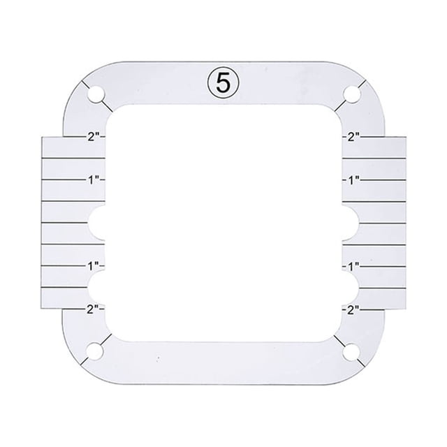 Dvkptbk Patchwork Sewing Patchwork Ruler Sewing Patchwork Ruler Acrylique DIY Sewing Patchwork Ruler en Forme Spéciale Kit de Couture Creux Gabarit