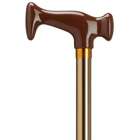 Walking Cane Adjustable Consort "J" Handle Bronze Aluminum Cane