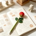 thumbnail image 2 of Under $1 dollars!Ballpoint Pens, Creatives Rose Flower Ballpoint Pen Simulation Rose Bouquet Gift Pen Cute Stationery ForFestal Times Decorative Pen Novelties Present For Friend 1ml, Red, 2 of 7
