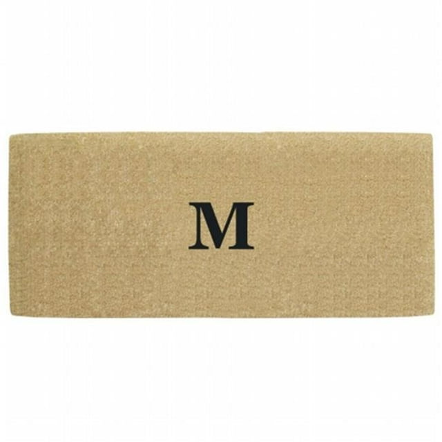 Nedia Home O2135M 38 x 60 in. Heavy Duty No Border Coco Mat Monogrammed M