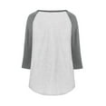 thumbnail image 6 of Ndbuld Women Tops Tops for Women Women's Round Neck Loose Shirt Top Great Gifts for Less,Gray,L, 6 of 9
