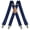 Blue, variant on Fashion Men Suspenders with Hook Heavy Duty 1.4 Inch Adjustable Elastic Straps X-Back Mens Suspenders