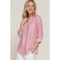 thumbnail image 4 of Long Slv Split Round Neck Stripe Woven Shirt, 4 of 5
