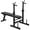 Black, variant on Soozier Adjustable Weight Bench, Foldable Bench Press with Barbell Rack and Dip Station for Home Gym, Strength Training Multiuse Workout Bench, Black and Grey
