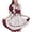 Wine, variant on FUZHIQ Women's Japanese Anime Cos Maid Ladies French Apron Apparel Set Sailor School JK Clothing for Halloween