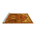 thumbnail image 2 of Ahgly Company Machine Washable Indoor Rectangle Persian Yellow Traditional Area Rugs, 7' x 9', 2 of 4