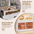 thumbnail image 2 of ELECWISH Hamster Cage with Storage Cabinet Small Animal Cage, Easy View Acrylic Panels, Large Habitat for Hamsters, Guinea Pigs, Rabbits, Hedgehogs, 2 of 7