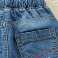 thumbnail image 5 of Boys Jeans Size 6 Boys Jeans Kids Elastic Waist Straight Leg Denim Pants with Drawstring 4-14 Years, 5 of 8