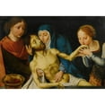 thumbnail image 2 of Follower of Joos van Cleve 18x14 Black Ornate Wood Framed Double Matted Museum Art Print Titled - The Lamentation, 2 of 5